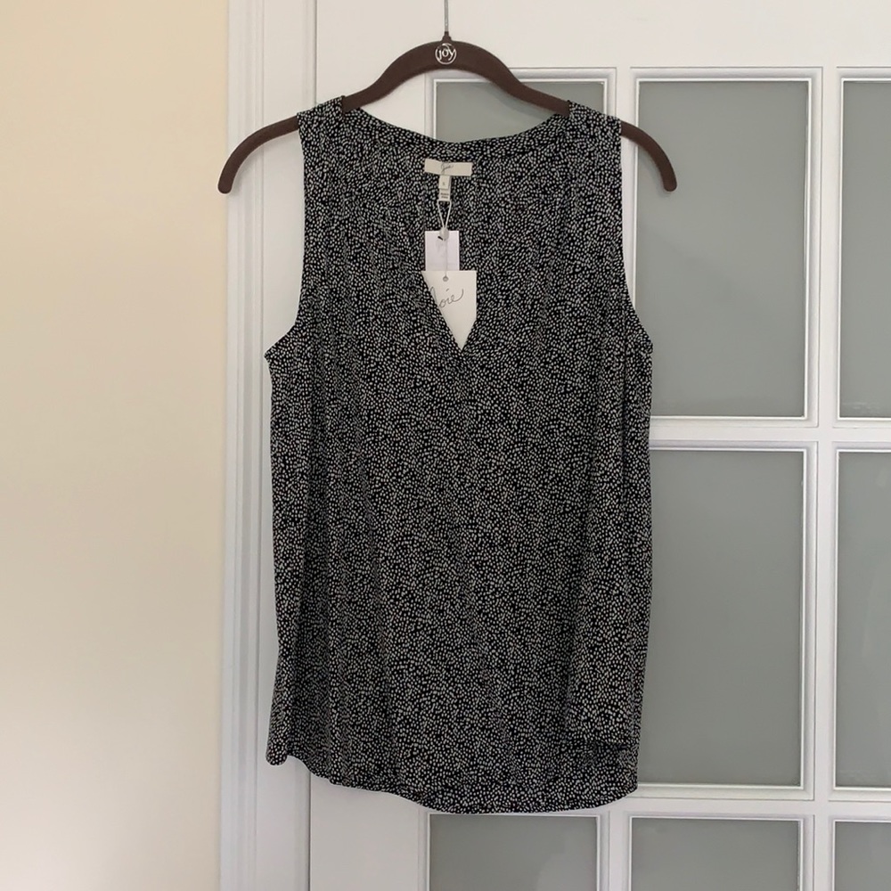 Joie Fifi silk blouse, caviar, size small